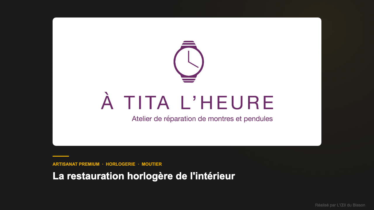 À Tita L'Heure · Moutier